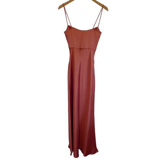 BEC + BRIDGE Nadia Maxi Slip Slit Dress Auburn Rust Anthropologie 2 NWT $330 - Picture 10 of 15